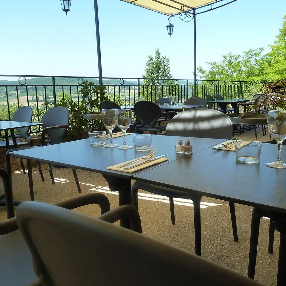 Photo de la terrasse du restaurant